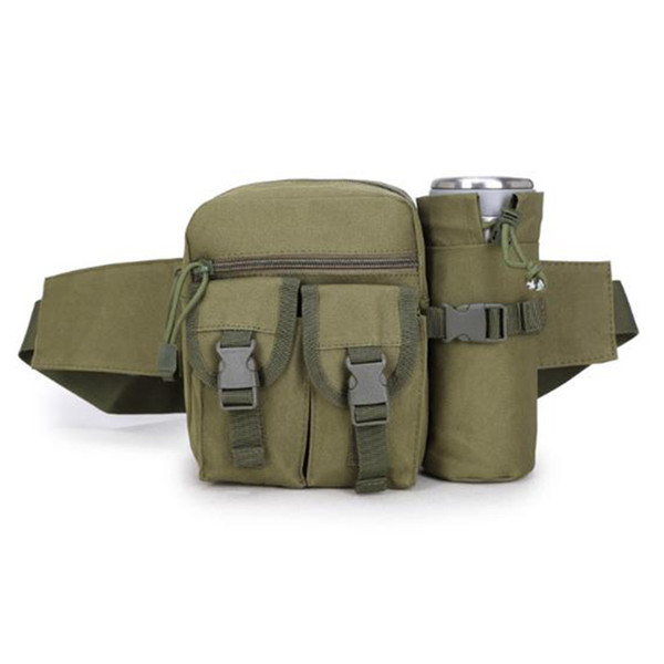 Kettle Pockets Unisex Oxford Jungle Camouflage Desert Digital Kettle Pockets Waist Bags Sports Package For Outdoor Climbing Hiking Travel