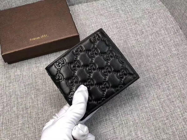 New Arrival PU Leather Men Wallets For Mens Designer Bifold Money Purse High Quality Cluch Wallet For Man G473916