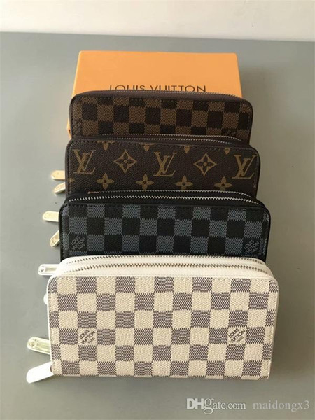 BAG Factory Direct European And America High Quality Hot Sell Luxury Designers PU Leather Mens And Womens Wallets Purse Card Holders Clutch