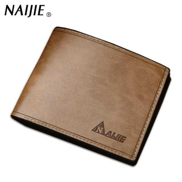 First Class Pu Leather wallets men Vintage purse famous brand man wallet high quality cheap price purse small Free shipping !!