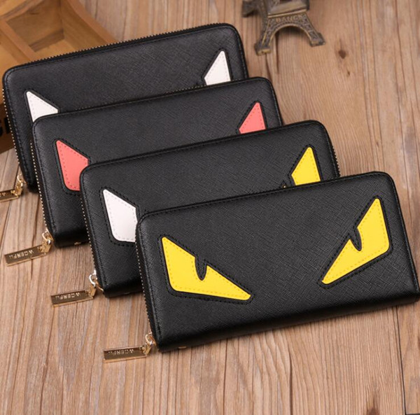 Little Monster Fashion Wallet Women Men Leather Wallet Multi-card Totes Purse Credit Card Holder Money Coin Wallet