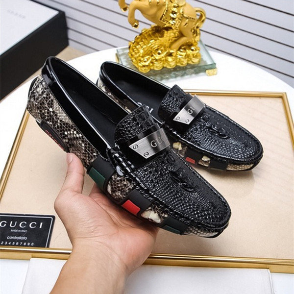 2017 NEW Men's Dress Shoes Luxury Mens Leather Casual Driving Oxfords Shoes Mens Loafers Moccasins Italian Shoes for Men Flats EUR38-48