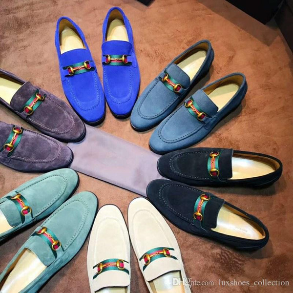 Classic Men Velvet Loafer Dressing Flats With Leather Sole, Home Made Fashion Casual Shoes for Wedding Party Size 38-44