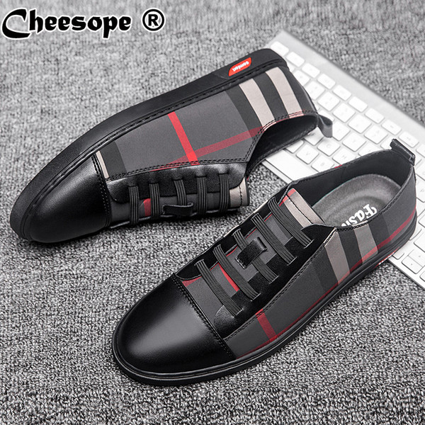 Plus Size Genuine Casual Leather Mens Shoes Men Dress Shoes Leather Trend Men Brand Business Office Luxury Small White Shoe