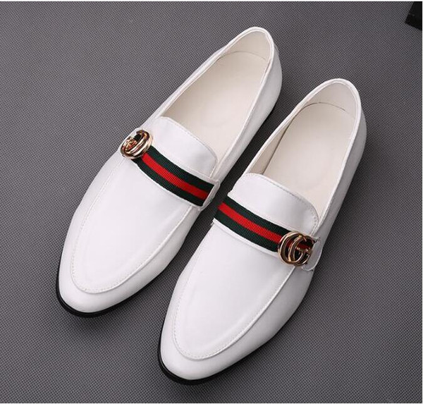 2018 mens shoes mens loafers stylist metal button coloursmens designer shoes men luxury loafers 893