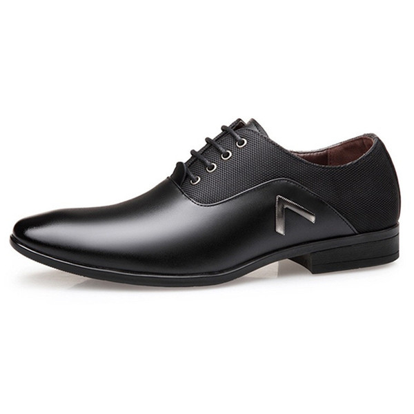 Men's Classic Oxford Shoes Male Leather Business Casual Shoes Men Office Lace Up Footwear