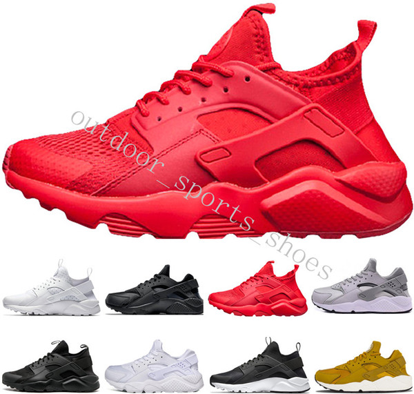 Stock X Designer Sneakers Huarache 1.0 Trainers Triple Black White Oreo Cool Grey Olive Running Shoes Huraches 4.0 4s Runner Shoes Eightthre