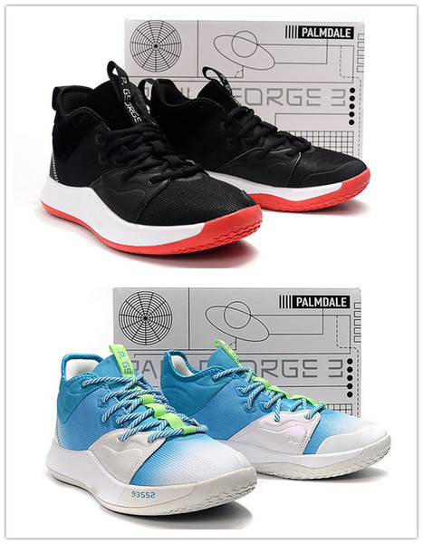 PlayStation x PG 3 Lure Platinum Tint Black White-University Red Men Designer Sports Shoes Paul George 3 GS Bright Green Mens Sneakers