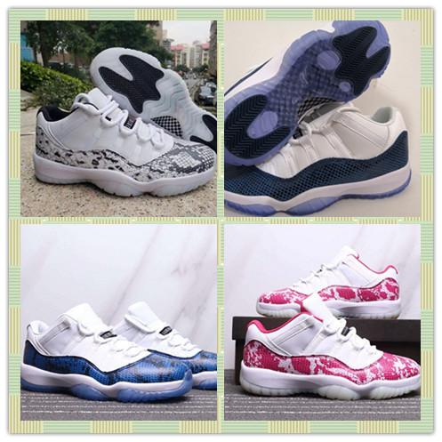 11 Low Snakeskin Light Bone High Quality 11 11s Low Navy Blue Snakeskin sport Shoes Men Women 11 Low Pink Snakeskin Sports Sneakers With B