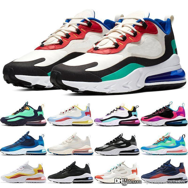 React Men Running Shoes Bauhaus Optical Anthracite Phantom Triple Black HYPER JADE Women Mens Trainers Athletic Sports Sneakers