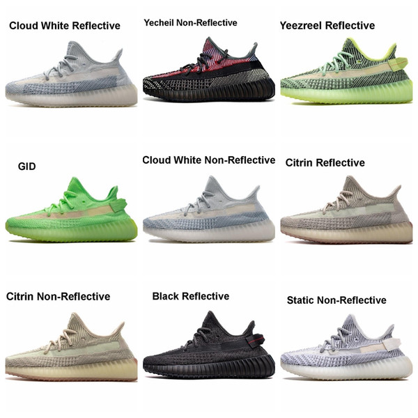 New 700 V2 Cloud White Citrin Kanye West Shoes Magnet Reflective Yeezreel,Yecheil v2 Lundmark Synth Utility Black Vanta Tephra Clay Bred