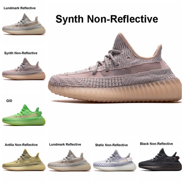 BoxLundmark Full Reflective V2 Antlia Synth Static Black Grey Kanye West GID Clay True Form Running Shoes Designers Sneakers Bred Zebra Size