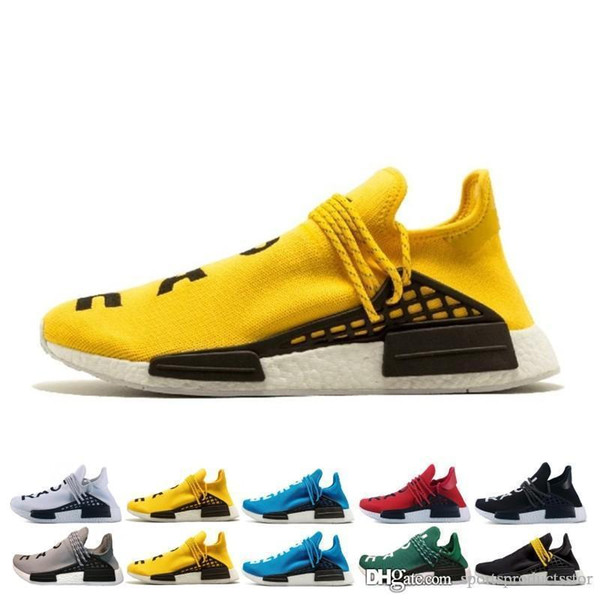 2019 Human Race NMD sneaker Shoes Pharrell Williams Hu trail Oreo Nobel ink Black Nerd Designer Sneakers Men Women Sport Shoes