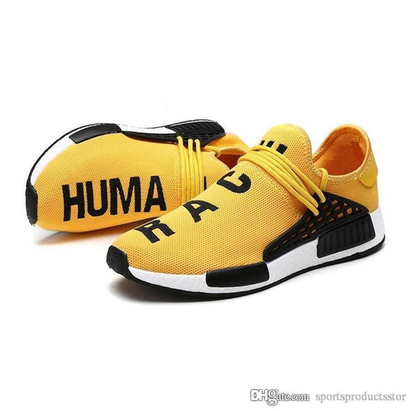 2019 NOUVEAU Pharrell Williams Human RACE HU NMD Trail Hommes Designer Sport Chaussures de Course pour Hommes Sneakers Femmes Casual Entraîn