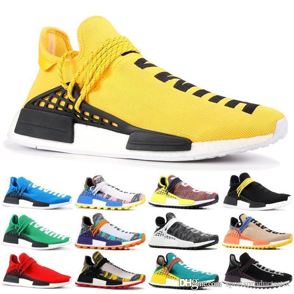 2019 NMD Course Humaine Chaussures de Course Hommes Femmes Pack Solaire Mère Noir Ballot Pharrell Williams Hommes Designer Sneakers Chaussur