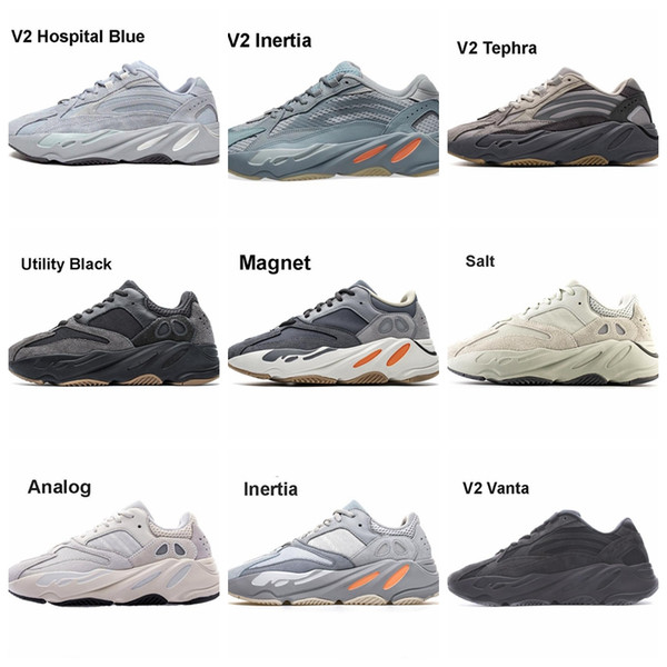 BoxFind 700 Wave Runner Boosts Kanye West Shoes Hospital Blue 700 Sneakers Tephra Vanta Inertia Magnet Mauve Salt Geode Static Analog OG