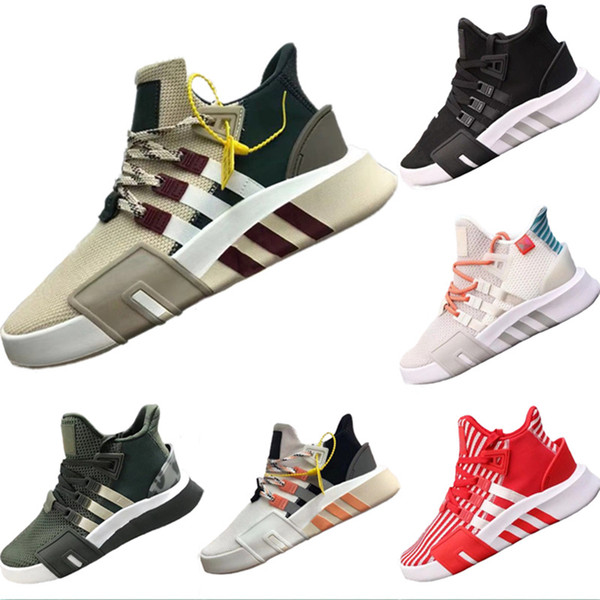 With Box 2019 EQT Bask Primeknit and Leather Touring Boots EQT Bask Mix Rubber Built in Buffer Foam Mid Top Sports Shoes