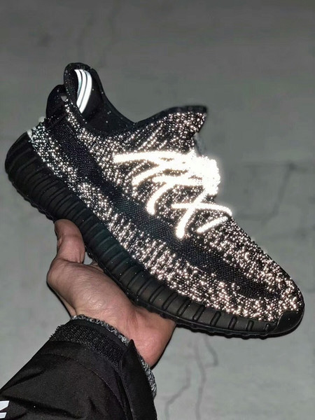 Authentic boots 350 V2 Static Kanye West Running Shoes For Men Women fashion Outdoor casual Sneakers Size 36~46