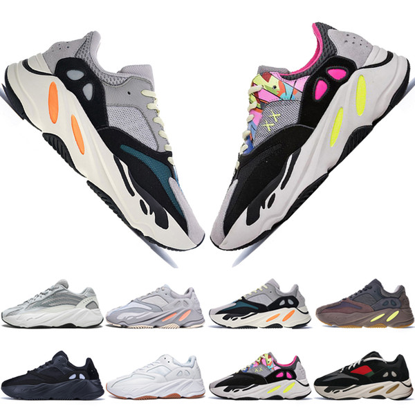 2019 New Kanye West 700 V2 Static 3M Mauve Inertia 700s Wave Runner Mens Running shoes for men Women sport sneakers designer boots US 5-11.5