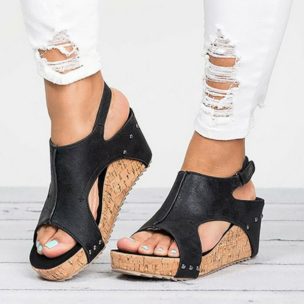 Adisputent Platform Sandals Wedges Shoes For Women Heels Sandalias Mujer Summer Shoes Clog Womens Espadrilles Women Sandals