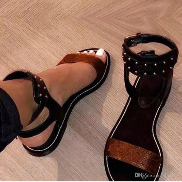 fashion Women Sandals Summer Flats Sexy Ankle High Boots Gladiator Sandals Women Casual Flats Shoes Designer Ladies Beach Roman Sandals 42