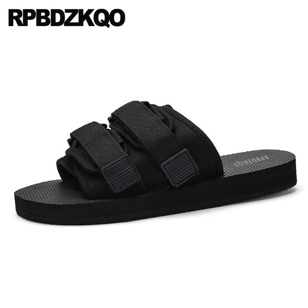 Designer Slip On Shoes Waterproof Slides Men Mens Sandals 2018 Summer Outdoor Slippers Breathable Water Platform Runway Black