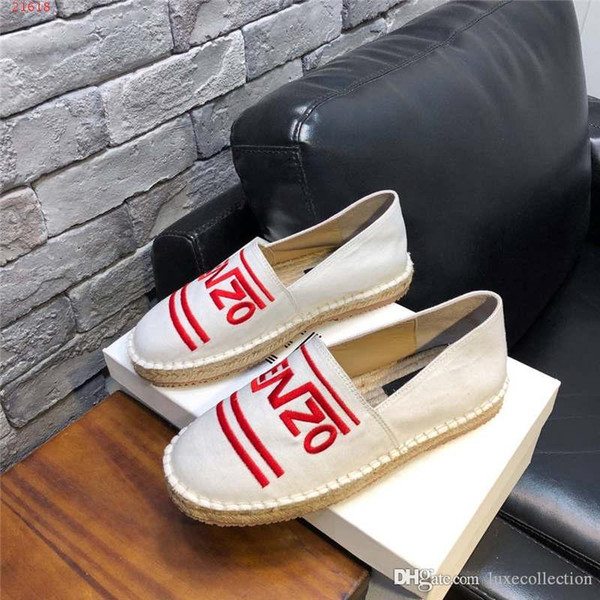 Classic Men Loafers, Espadrille Flats with Straw Weaving Soles Casual Shoes Men Slip-on for Daily Use Size 38-44