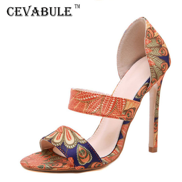 cevabule 2020 Women Sexy Fashion New Sandals Spring Autumn Shoes Decor Sandals Stiletto High Heels 35-42 High Heels JXQ