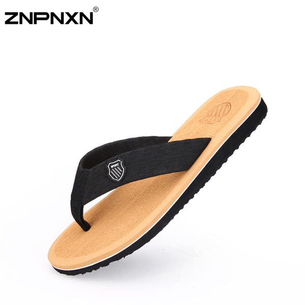 Wholesale-2015 New Men Sandals Fashion Casual Flip Flops Men Outdoor Summer Beach Sandals For Men Slippers Shoes Masculino Size 40-44