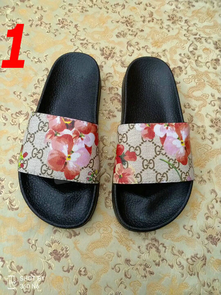 Men Women Sandals Designer Shoes Luxury Slide Summer Fashion Wide Flat Slippery Sandals Slipper Flip Flop size 40-45