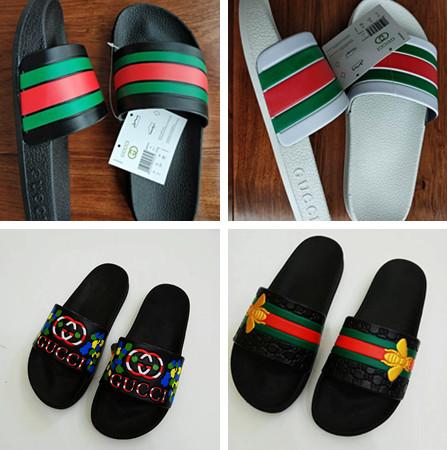 Men Sandals Fashion Classic Slippers Stripe Designer Causal Slide Huaraches Flip Flops Loafers Beach sandals