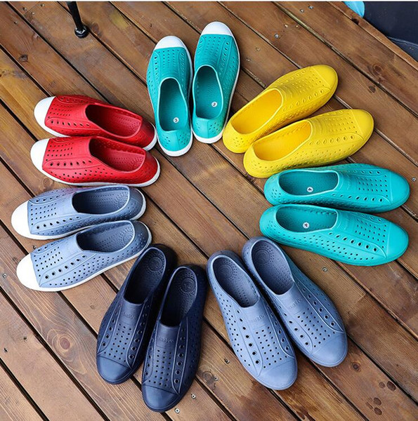 Wholesale free shipping new Native jefferson hole summer jelly men male women lovers casual sandals female shoes 20 colors optional