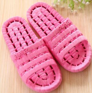 women Girl bathing leak hollow bathroom slippers,ladies Linen Lace fish bone plastic couples home massage sandals,Bathroom fashionable Shoes