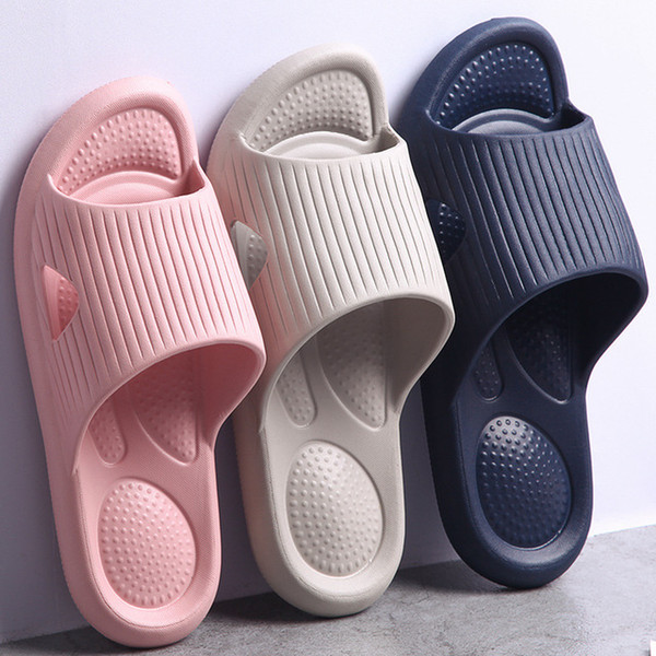 Women Men Shoes Flat Massage bathroom Slippers four seasons Sandals Indoor Outdoor Slippers Casual Non-Slip Flip Flops Beach Shoes Plus Size