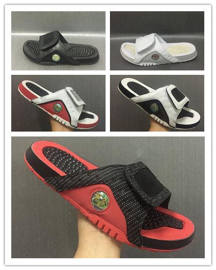 Wholesale 13 slippers 13s Blue black white red sandals Hydro Slides basketball shoes casual running sneakers size 7-13 with box