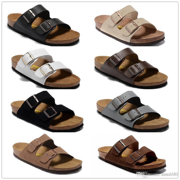 New Arizona Mayari New Summer Beach Cork Slipper Flip Flops Sandals Women Men Color Casual Slides Shoes Flat Free Shipping 34-46