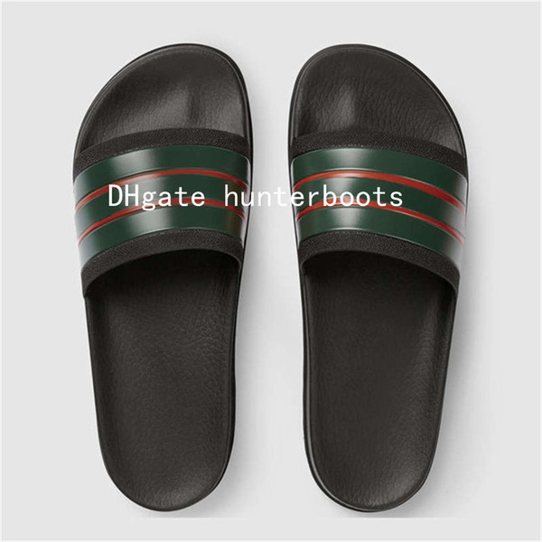 2018 Web Rubber Slide Sandal Striped Pursuit Treck Slides Slippers for And Mens Tiger Bee Printing