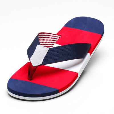 wholesale 2019 Summer Men Slippers Sandals Beach Slippers Flat Heel Comfortable Fashion Slippers Men Flip Flops Plus Size 39- 45