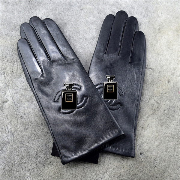 Europe and the United States winter warm sheepskin gloves ladies new brand points to add leather gloves wholesale