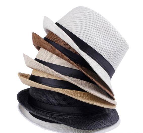 Men cap s Women Straw Hats Soft Panama Hats Outdoor Stingy Brim Caps Colors Choose 0350