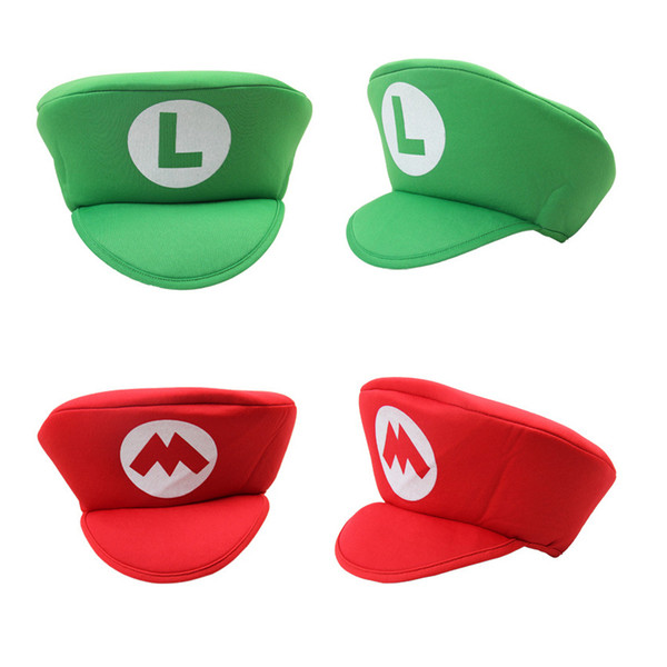 Super Mario Bro Anime Mario Cap Cosplay New Best Gift super mario hat 100%cotton