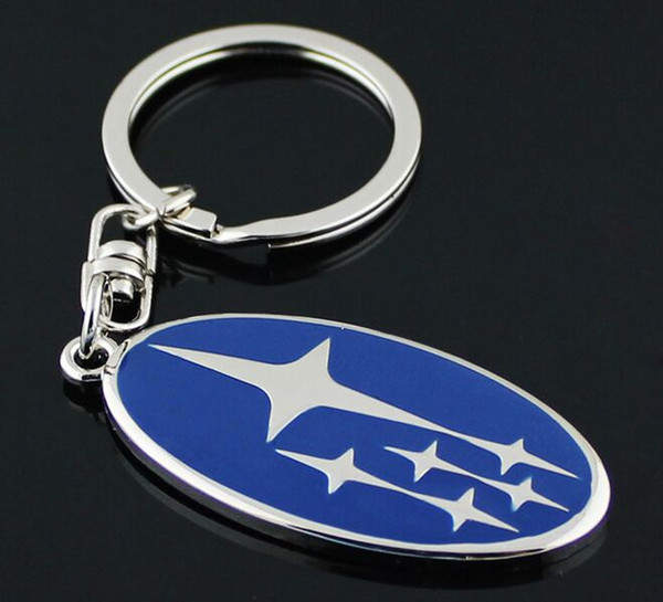 New Emblem Subaru Key chain ring High Grade Car Logo keychain Keyring Metal Zinc Alloy Llaveros Chaveiro for Subaru key holder