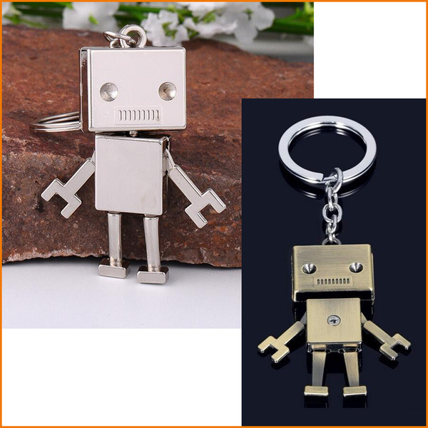 Creative Design - Metal Keychain Car Key Chain Key Ring Robot Model Chain Pendant For Man Women Kids Gift