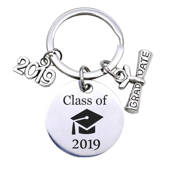 Keychain English Letter Class of 2019 Graduate Keychain Key Ring Holder Organizer Gift