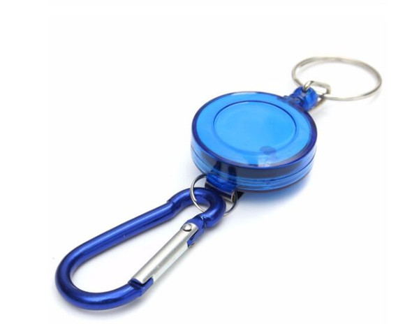 Mini Practical Multicolor Badge Spreader Carabiner Retractable Reel Strap Belt Clip Key Chain DHL Free Shipping