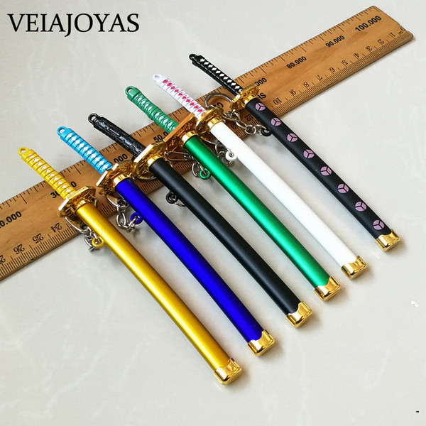 7set Anime One Piece Roronoa Zoro Swords with Scabbard  Keychains One Piece Alloy Charms Key Chain Car Keyrings Souvenir