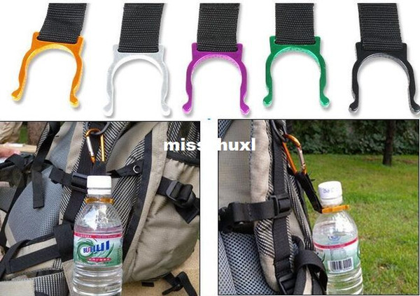 1000pcs Locking Carabiner Clip Water Bottle Buckle Holder Camping Snap hook clip-on Clicp on