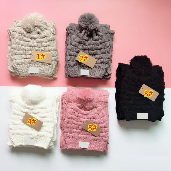 Hot 5 color yojojo men and women winter high quality warm scarf hat suit knit hat to keep warm