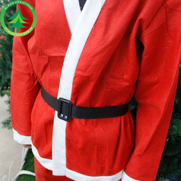 Christmas Santa Claus costume, Santa Claus dress, non-woven Christmas hat, clothing beard