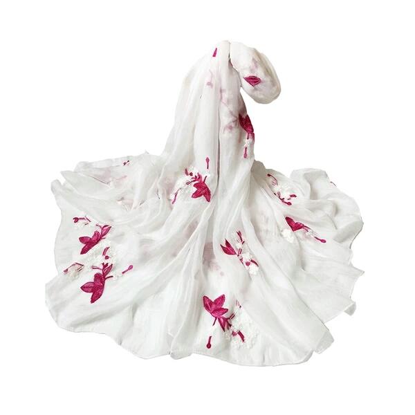 Overvalue Chiffon embroidery national wind tea embroidery scarf sunscreen shawl and dual-purpose scarf